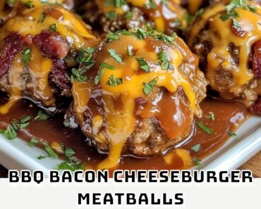 BBQ Bacon Cheeseburger Meatballs