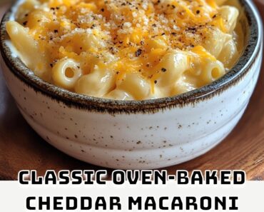 Classic Oven-Baked Cheddar Macaroni