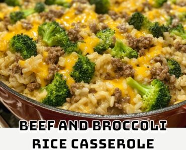 Beef and Broccoli Rice Casserole