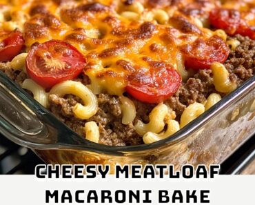 Cheesy Meatloaf Macaroni Bake