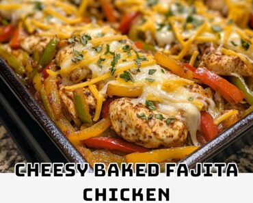 Cheesy Baked Fajita Chicken