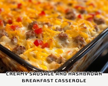 Creamy Sausage and Hashbrown Breakfast Casserole