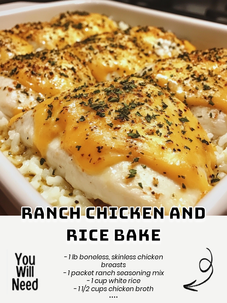 Ranch Chicken and Rice Bake