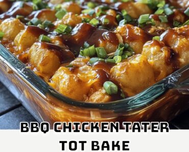 BBQ Chicken Tater Tot Bake