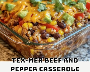 Tex-Mex Beef and Pepper Casserole