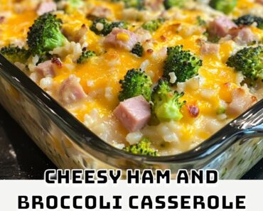 Cheesy Ham and Broccoli Casserole