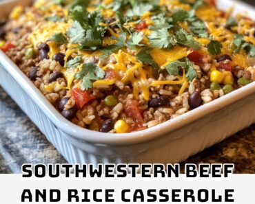 Southwestern Beef and Rice Casserole