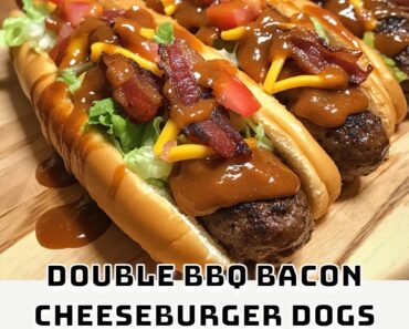 Double BBQ Bacon Cheeseburger Dogs