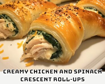 Creamy Chicken and Spinach Crescent Roll-Ups