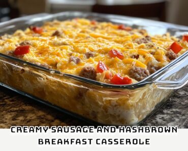 Creamy Sausage and Hashbrown Breakfast Casserole