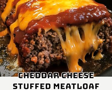 Cheddar Cheese Stuffed Meatloaf