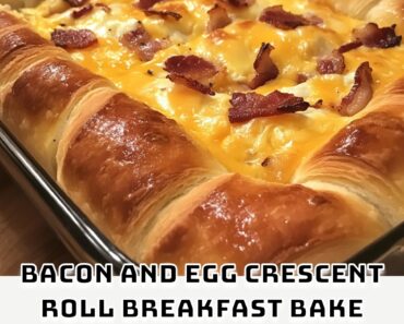 Bacon and Egg Crescent Roll Breakfast Bake