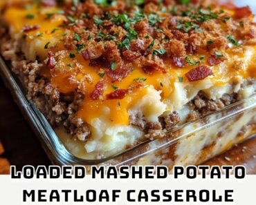 Loaded Mashed Potato Meatloaf Casserole