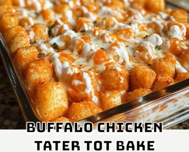 Buffalo Chicken Tater Tot Bake