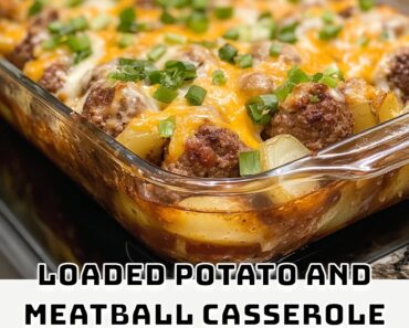 Loaded Potato and Meatball Casserole