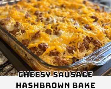 Cheesy Sausage Hashbrown Bake