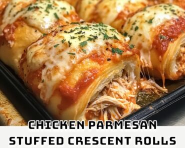 Chicken Parmesan Stuffed Crescent Rolls