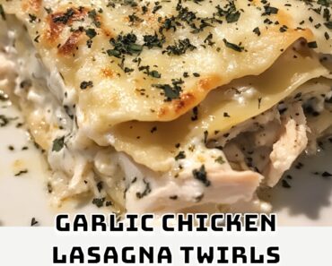 Garlic Chicken Lasagna Twirls