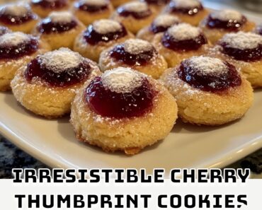 Irresistible Cherry Thumbprint Cookies