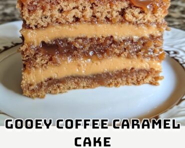 Gooey Coffee Caramel Cake