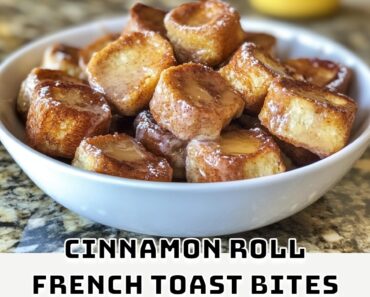 Cinnamon Roll French Toast Bites