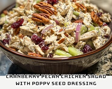 Cranberry Pecan Chicken Salad with Poppy Seed Dressing