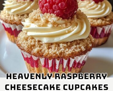 Heavenly Raspberry Cheesecake Cupcakes