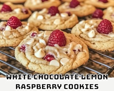 White Chocolate Lemon Raspberry Cookies