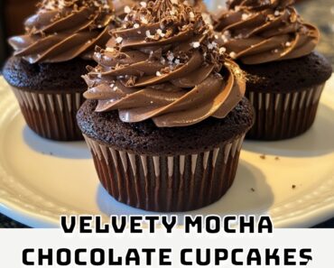 Velvety Mocha Chocolate Cupcakes