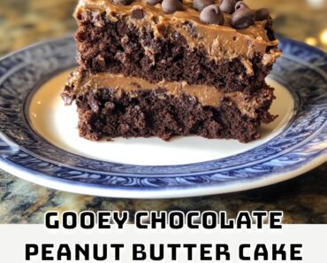 Gooey Chocolate Peanut Butter Cake