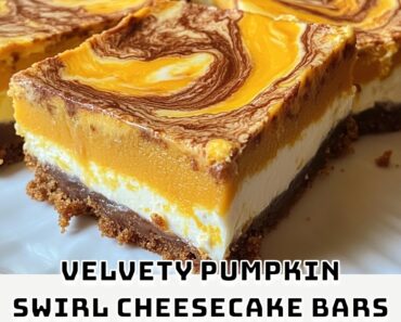 Velvety Pumpkin Swirl Cheesecake Bars