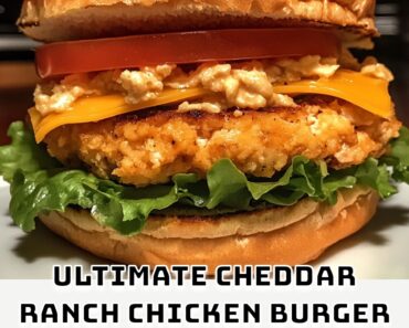 Ultimate Cheddar Ranch Chicken Burger