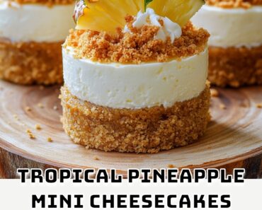 Tropical Pineapple Mini Cheesecakes