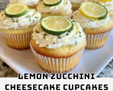 Lemon Zucchini Cheesecake Cupcakes