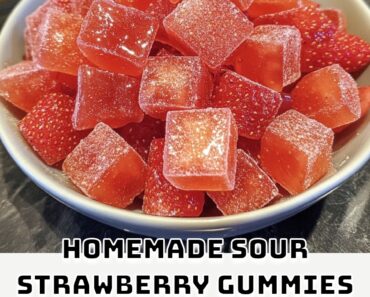 Homemade Sour Strawberry Gummies