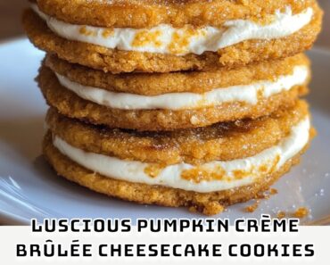 Luscious Pumpkin Crème Brûlée Cheesecake Cookies