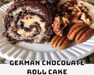 German Chocolate Roll Cake