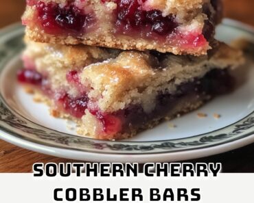 Southern Cherry Cobbler Bars