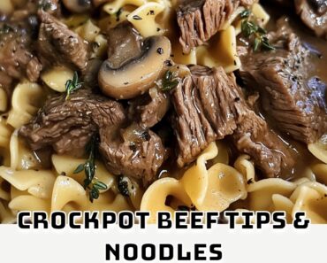 Crockpot Beef Tips & Noodles